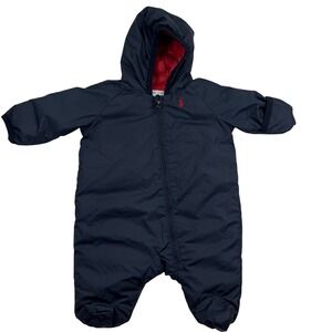 Ralph Lauren Baby Snowsuit NB Newborn Navy Blue